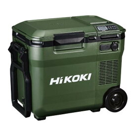 HiKOKI(ハイコーキ) 14.4/18V コードレス 冷温庫 ミニ 冷蔵庫 車載冷蔵庫 冷蔵冷凍・冷蔵保温同時設定可 18L フォレストグリーン UL18DC(WMG)