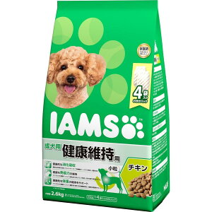 【在庫有・即納】アイムス (IAMS) 成犬用 健康維持用 チキン 小粒 2.6kg (650g×4袋) ドッグフード ドライフード 総合栄養食
