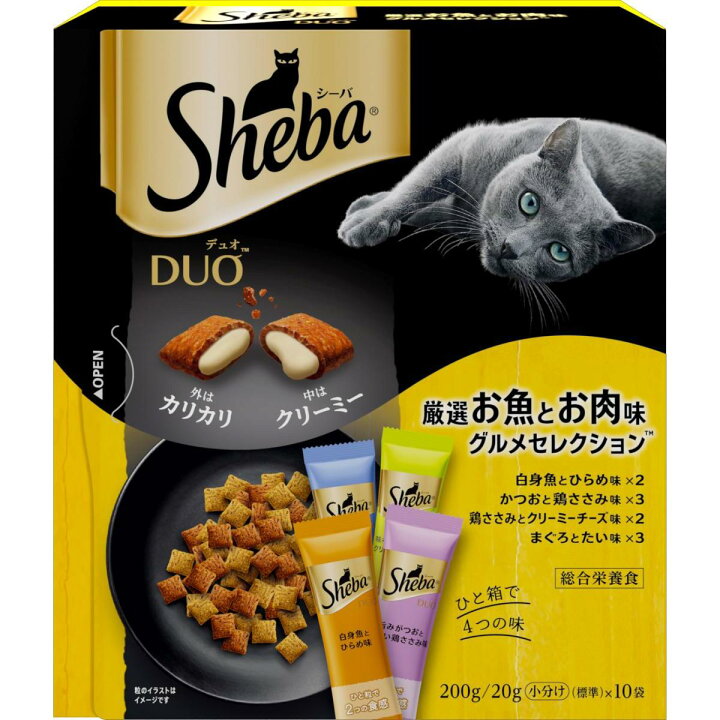 楽天市場】シーバ デュオ 厳選お魚とお肉味グルメセレクション 200g 
