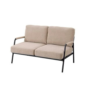 【I】【代引不可】アイリスオーヤマ 2人掛けコーデュロイソファ SFCS-120 グレージュ 約幅120x奥行76x高さ80cm 座面高さ約42cm お客様組立