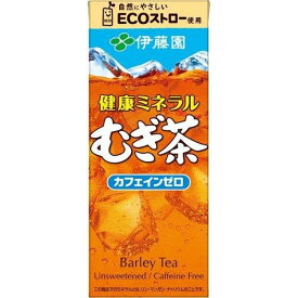 伊藤園 健康ミネラルむぎ茶 紙パック 250ml×24本(1ケース)　日本茶飲料 カフェインゼロ ミネラル補給 熱中症対策