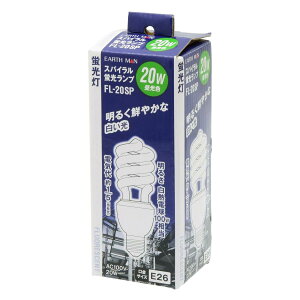 ���V EARTH MAN �X�p�C���� �u�������v FL-20SP 20W ���� E26 �����p �d��