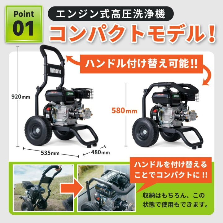 楽天市場】【在庫有・即納】蔵王産業 ZAOH エンジン式高圧洗浄機 
