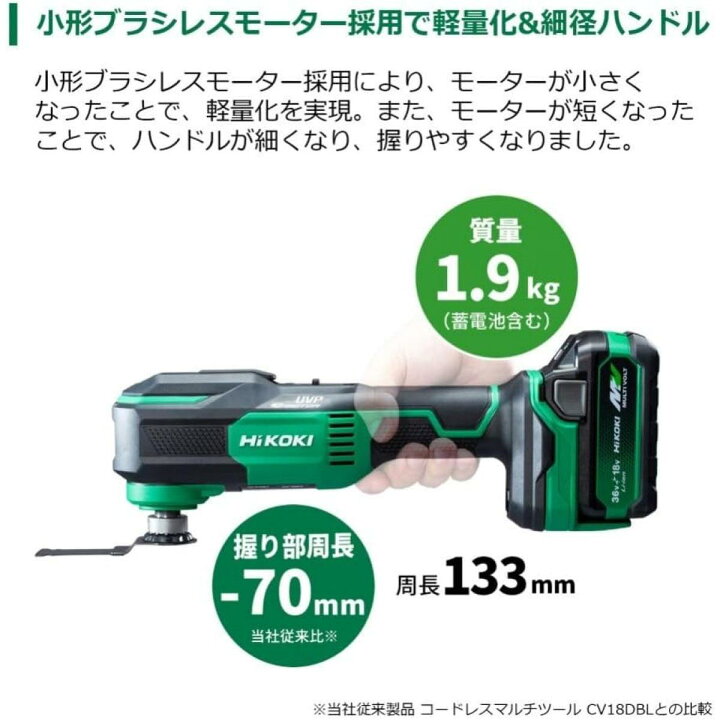 楽天市場】HIKOKI ハイコーキ マルチボルト 18V コードレスマルチ 