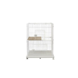 【I】【代引不可】アイリスオーヤマ ペットケージ PEC-902V ライトナチュラル【北海道・沖縄・離島不可】猫用 2段