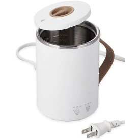 エレコム マグカップ型 電気なべ Cook Mug ホワイト 白 HAC-EP02WH 電気調理 沸かす 煮る 保温 マグカップ 350ml コンパクト ELECOM 調理家電