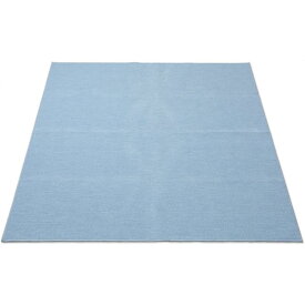 【I】 萩原(Hagihara) ループパイルの平織カーペット　ミーテ　江戸間6畳 600016260 ブルー 261×352