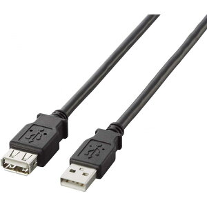�G���R�� USB2.0 �����P�[�u�� A-A�����^�C�v U2C-E30BK �u���b�N 3.0m USB A�^�C�v 2�d�V�[���h