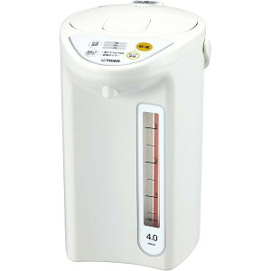 【在庫有・即納】タイガー 魔法瓶 マイコン 電気 ポット 4L ホワイト PDR-G401-W Tiger 新生活 省エネ 湯沸かし カラだき防止