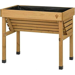 タカショー(Takasho) プランター ホームベジトラグ ウォールハガー コンパクト ナチュラル 【VGT-WH04F】 鉢 植木鉢 木製 野菜 花