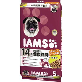 アイムス (IAMS) 14歳以上用 いつまでも健康維持 チキン 小粒 5kg　ドッグフード ドライフード 総合栄養食 大容量 大袋 マースジャパン　