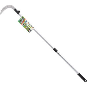 石黒金属 ガーデンヘルパー 角度変更のできる鎌 草刈刃 2段伸縮柄 AL-100KS 替刃式 角度変更鎌 Garden Helper