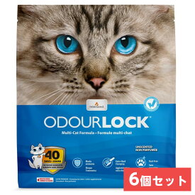 【まとめ買い】 【在庫有・即納】 PetPro(ペットプロ) 猫砂 オードロック 無香料 6kg×6袋セット　約8秒で固まる 消臭効果が40日間持続 鉱物系