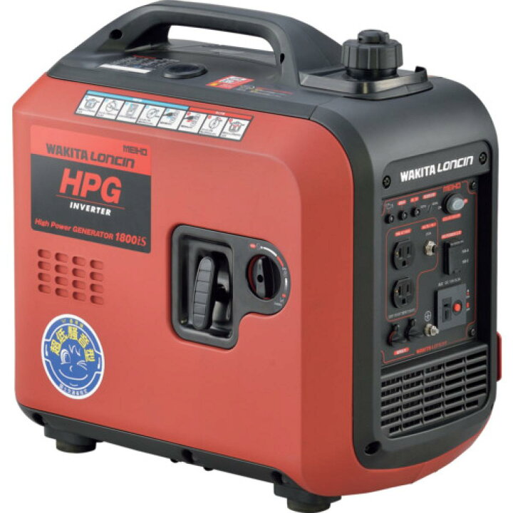 楽天市場】ワキタ MEIHO インバータ発電機 HPG1800iS 大容量7L 軽量 50 