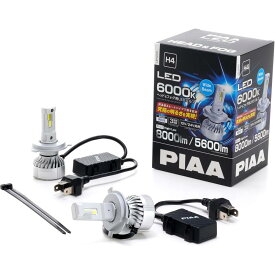 【在庫有・即納】PIAA(ピア) ヘッドライト/フォグランプ用 LED LEH220 H4タイプ LEDバルブ 6600K 車検対応 Hi8000/Lo5600lm 12V/24V共用 カー用品