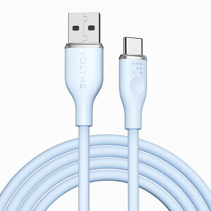 VOLTME �{���g�~�[ �[�d�P�[�u�� QC3.0�Ή� USB-A��USB-C 60W 1.8m �u���[ AtoC �����[�d �V���R�� USB �P�[�u�� C2127