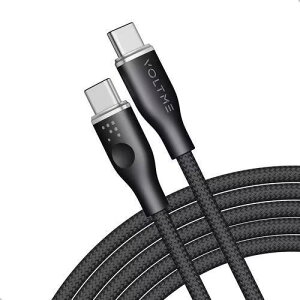 VOLTME �{���g�~�[ �[�d�P�[�u�� �^�C�vC PD�Ή� 1.8m �u���b�N 5A�E100W �f�[�^�]�� �}���[�d USB-C��USB-C C2170 ���ϋv�҂ݍ��� �i�C����
