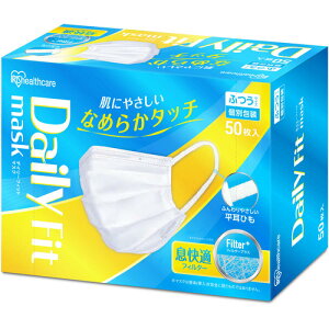 �A�C���X�I�[���} DAILY FIT MASK �Ȃ߂炩�^�b�` �ӂ��T�C�Y 50������ PK-DH50MW �z���C�g �ʕ �}�X�N �f�C���[�t�B�b�g �s�D�z