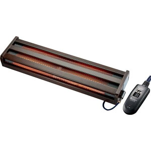 【在庫有・即納】【B1】 メトロ フットヒーター 2灯式 手元電子コントローラー式 5時間切タイマー付 クリーンポケット付 木枠 MFH-321ET(DA)