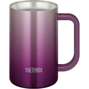 【在庫有・即納】サーモス 真空断熱ジョッキ 600ml JDK-601C パープル(PL) 保温・保冷 食洗機対応 ステンレス コップ グラス タンブラー