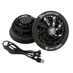 【在庫有・即納】コーコス信岡 ボルトクール ファンセット ブラック GF-856 ネジ式 ファン ケーブル 夏 猛暑 対策 作業着