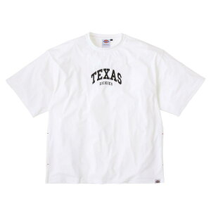 Dickies ディッキーズ 冷感サイドポケット 半袖Tシャツ ルーズフィット ホワイト S D-467 夏 シャリ感 接触冷感 コーコス信岡