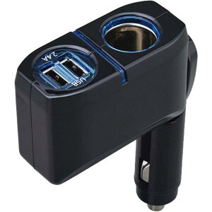 ZC SEIWA 1DC+2USB_CNg\Pbg F274 ubN ő72W USB2.4A \Pbg 2\Pbg _CNgvO USB|[g ԍڗpd