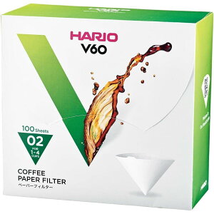 HARIO nI V60py[p[tB^[ W 100 VCF-02-100WK 1-4tp zCg R[q[ hbv |AI[o[