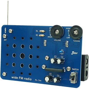 �C�[�P�C�W���p�� �G���L�b�g ELEKIT TK-744 ���C�hFM���W�I �ȒP�I�� �͂񂾕t�� �H�� ���� �p�[�c