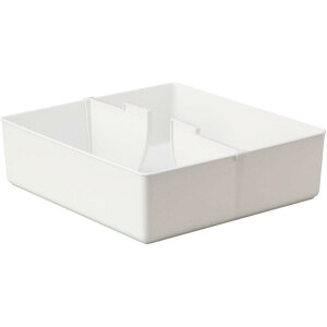 イノマタ化学 下着収納ケース L 2954 ホワイト 仕切り付き インデックスシール付き 下着 収納 ランジェリー収納 ケース Tシャツ