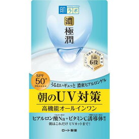 ロート製薬 肌ラボ 濃極潤 UVホワイトゲル 90g SPF50+ PA++++ オールインワン 日焼け止め 朝 スキンケア UV対策 弱酸性