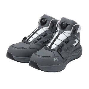 マルゴ マンダム DIAL-EZ #969 グレー 24.5cm 安全靴 ダイヤル式 樹脂製先芯 耐油 4E 耐滑 衝撃吸収 ミドルカット 丸五 作業靴 ワークシューズ