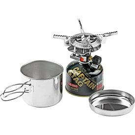 【在庫有・即納】CAPTAIN STAG キャプテンスタッグ M-6400 オーリック 小型 ガスバーナーコンロ・クッカーセット バーナー 調理 一人用鍋セット ソロキャン