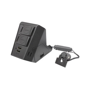 �Ɖ����b�N ���C�Y A200�n ���b�L�[ A210�n ��p �d��BOX SYRR3 �\�P�b�g2�� USB�|�[�g2�� �E�n���h���Ԑ�p �s�b�^���t�B�b�g