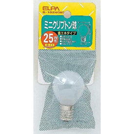 ELPA クリプトン球25W 朝日電器 【品番】G-102H(W)