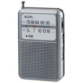 エルパ AM/FM電池長持ちラジオ ER-P80F 防災 災害時 長持ち