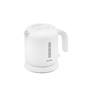 アイリスオーヤマ 電気ケトル ベーシックタイプ IKEB-800-W ホワイト 800ml 沸騰後自動電源オフ 空焚き防止 シンプル 蓋取り外し可能