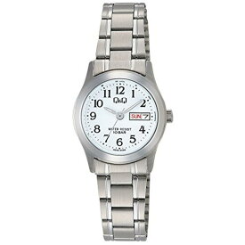 [シチズン キューアンドキュー]CITIZEN Q&Q 腕時計 ステンレスモデル アナログ ブレスレット 10気圧防水 ホワイト W473-204 レディース