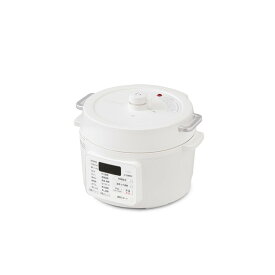 アイリスオーヤマ PC-MA3-W ホワイト 電気圧力鍋 圧力鍋 3L 3~4人用 低温調理可能 卓上鍋 予約機能付き レシピブック付き