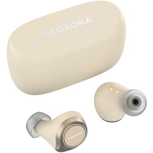 NAGAOKA Bluetooth5.0�Ή� �I�[�g�y�A�����O�@�\���� �ő�8���ԍĐ��Ή� ���S���C�����X�C���z�� BT824IV �A�C�{���[