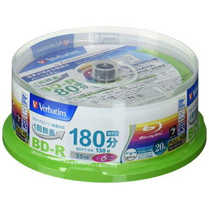 OHP~JfBA Verbatim 1^p BD-R VBR130RP20SV1 (Ж1w/1-6{/20)