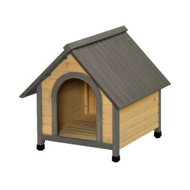 アイリスオーヤマ ウッディ犬舎 ブラウン WDK-750 W76×L84×H78.5cm　天然木 ペットハウス 犬小屋 屋外