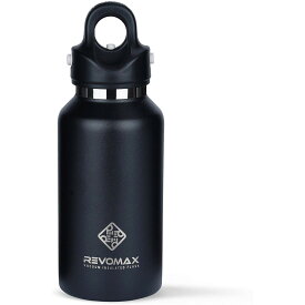 真空断熱ボトル サーモボトル 355ml オニキスブラック RevoMax2 二重密閉構造 保温 保冷 水筒