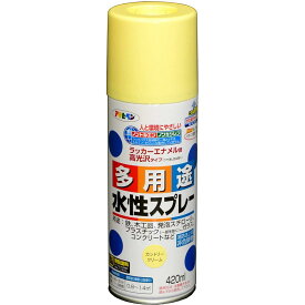 【在庫有・即納】 アサヒペン 水性多用途スプレー 420ML カントリークリーム