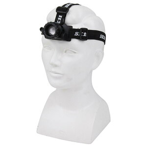 SK11 藤原産業 LED ヘッドライト 乾電池式 最大210lm SLH-005 幅75×高さ45×奥行50mm 作業灯 夜間の歩行 レジャー 夜釣り 登山 フォーカス機能付き