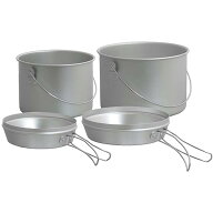 DUG(ダグ) 焚火缶 M/Lセット DG-0102 アルミ アウトドア キャンプ 登山 クッカー 鍋 フライパン 食器 料…
