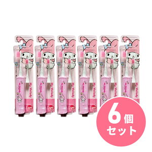 〒【メール便発送】【まとめ買い】ミニマム マイメロディーハピカ ピンク×6個セット ふつう DBK-5PMM 電動歯ブラシ 子供用歯ブラシ 【日時指定・代引不可】
