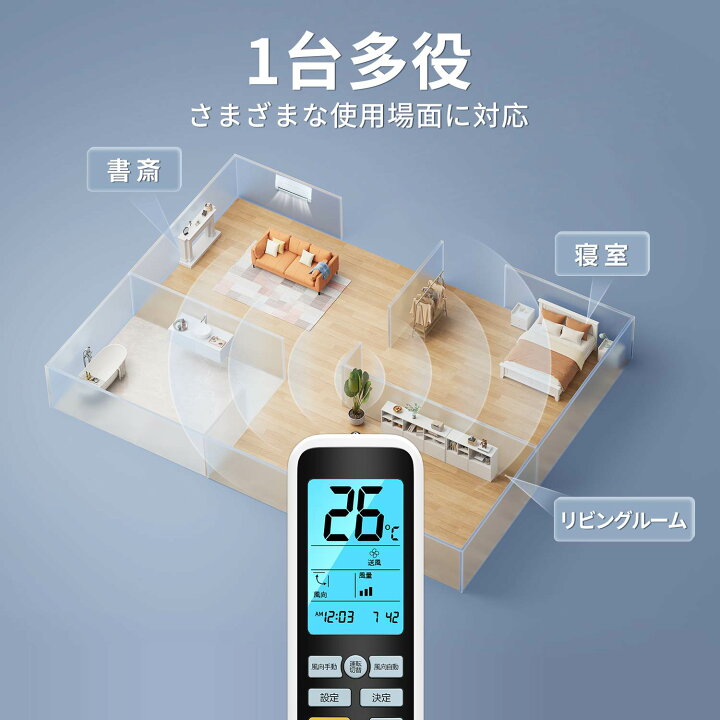 楽天市場】エアコンリモコン 汎用 各社共通 エアコンリモコン汎用 国内 
