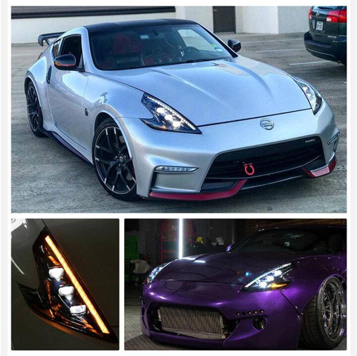 楽天市場】フェアレディZ ヘッドライト Z34 LEDヘッドライト ブラック 