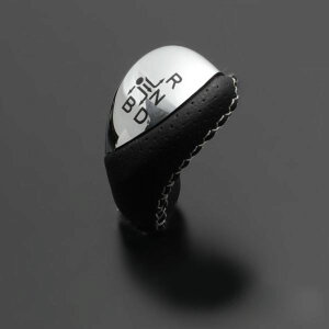 エスクァイア シフトノブ 80系 2014/10- クロームメッキxシルバーステッチ LUNA/ルナ (LKB-153SI